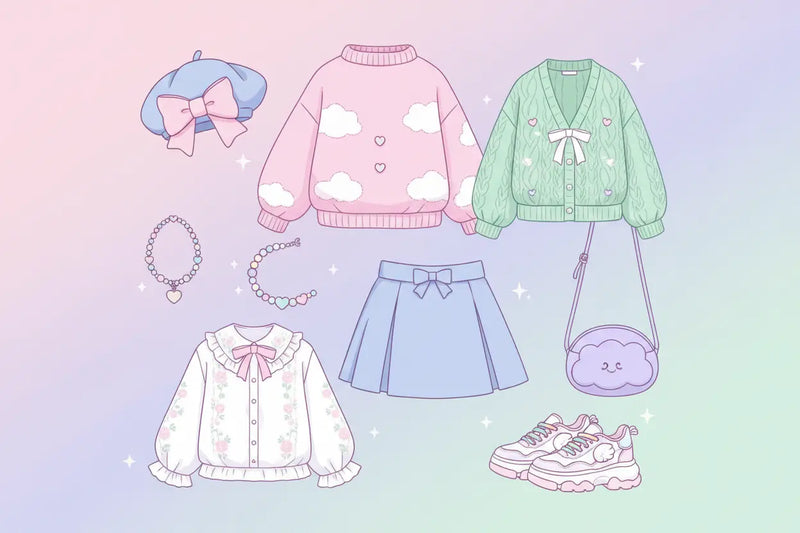 Kawaii Capsule Wardrobe: Build 12 Outfits With 8 Pieces
