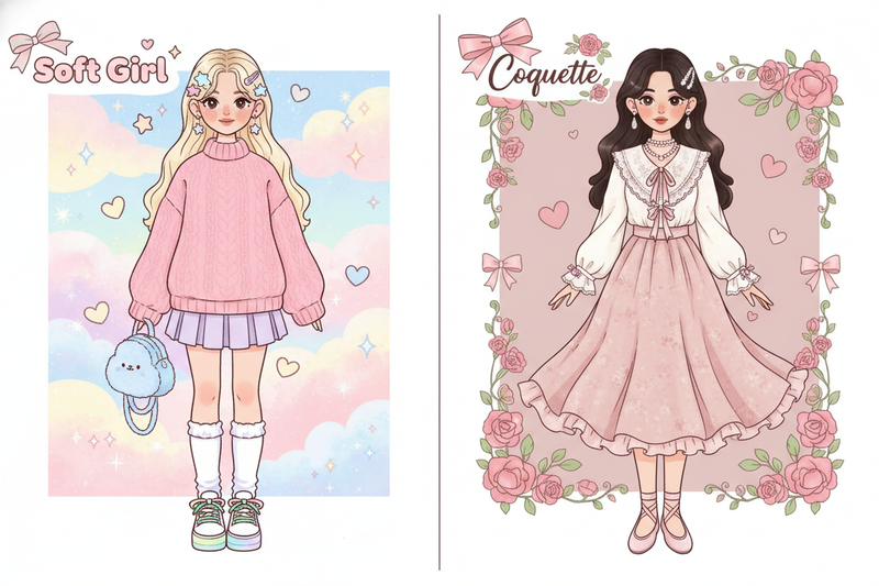 Soft Girl vs. Coquette: Which Sweet Aesthetic Fits Your Style?