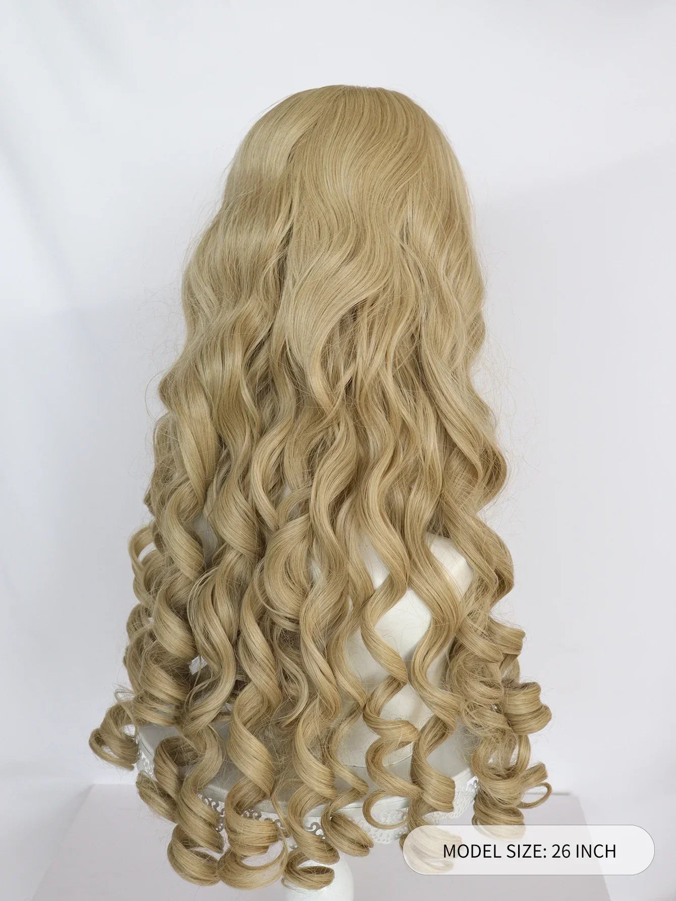 Synthetic 26inch Princess Curly Wavy Long Brown Sleeping Beauty Aurora Cosplay Wig for Halloween Christmas School