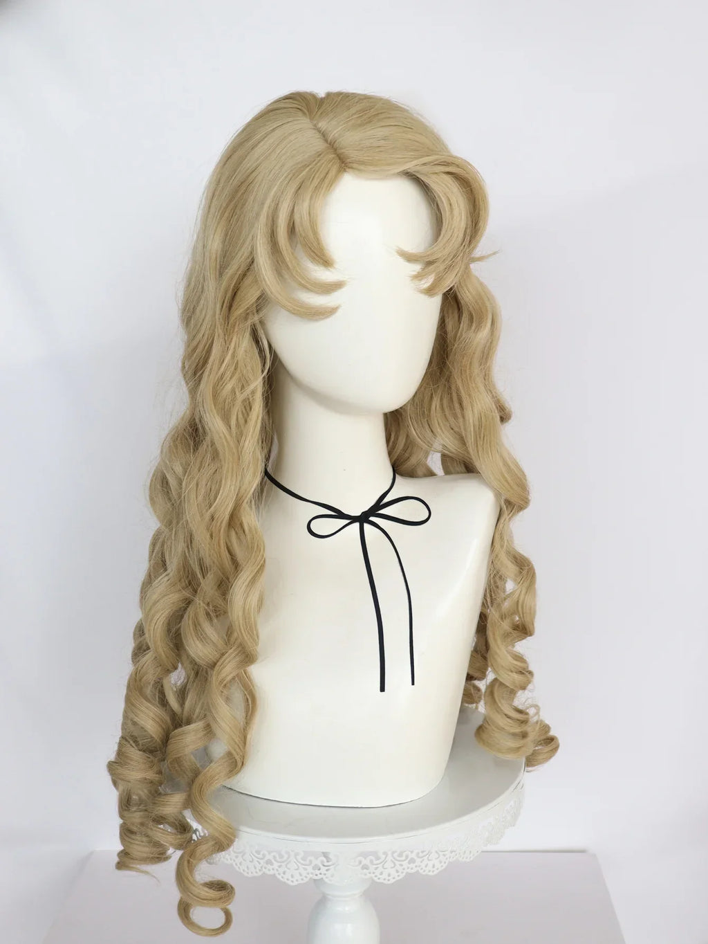 Synthetic 26inch Princess Curly Wavy Long Brown Sleeping Beauty Aurora Cosplay Wig for Halloween Christmas School