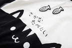 Kawaii Cat Hoodie with Fish Print & Ears - kawaii-inspired outfit in pastel colors - 43534538