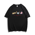 Dopamine Cartoon Cotton Summer T-Shirt - kawaii-inspired outfit in pastel colors - 81430575