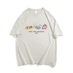 Dopamine Cartoon Cotton Summer T-Shirt - kawaii-inspired outfit in pastel colors - 72724649