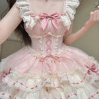 Butterfly Ballet Lolita Cake Dress - kawaii-inspired outfit in pastel colors - 15760787