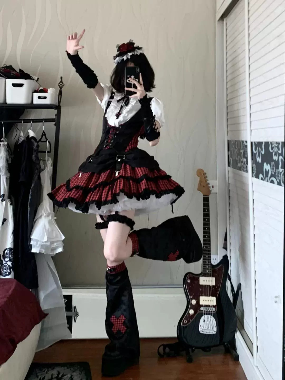 Sweetheart Idol Rock Lolita Costume Set