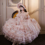 Blush Princess Lolita Ball Gown Dress - kawaii-inspired outfit in pastel colors - 81583990