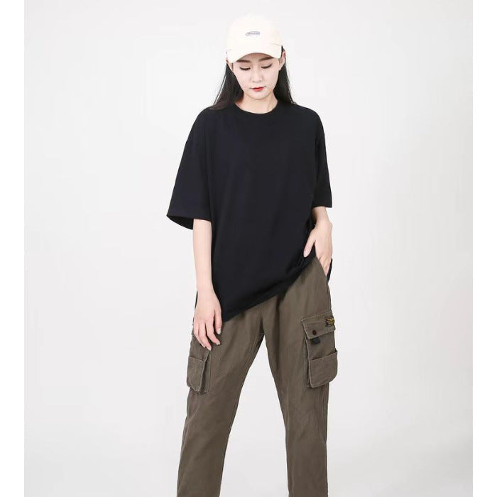 Classic Loose Plus Size Soft Tee - kawaii-inspired outfit in pastel colors - 6251877