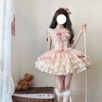 Butterfly Ballet Lolita Cake Dress - kawaii-inspired outfit in pastel colors - 49026046