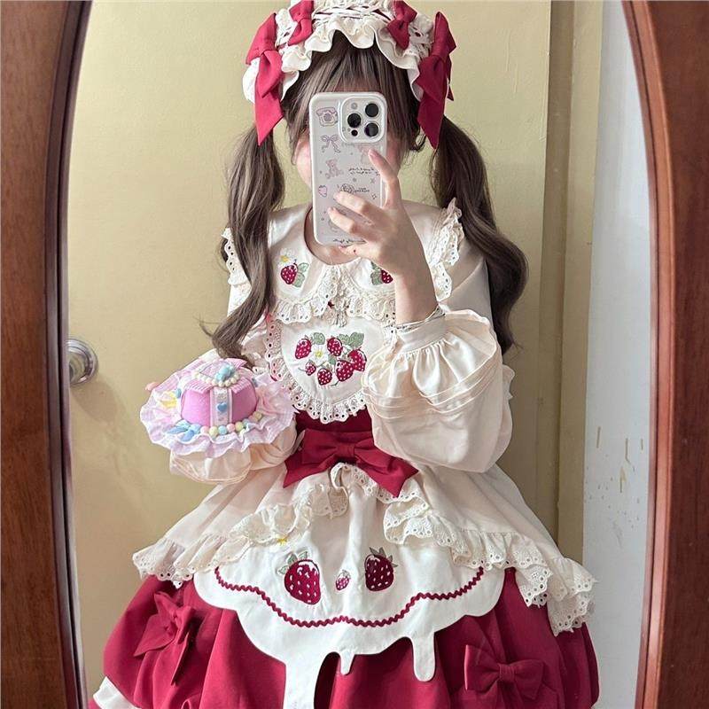 Berry Lace Darling Strawberry JSK Dress Set