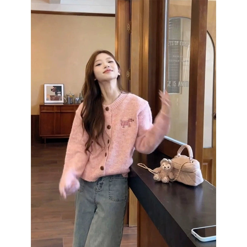 Pink Milk Soft Knit Cardigan Jacket