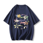 Creamy Cartoon Dog Graphic Tee - kawaii-inspired outfit in pastel colors - 53288207