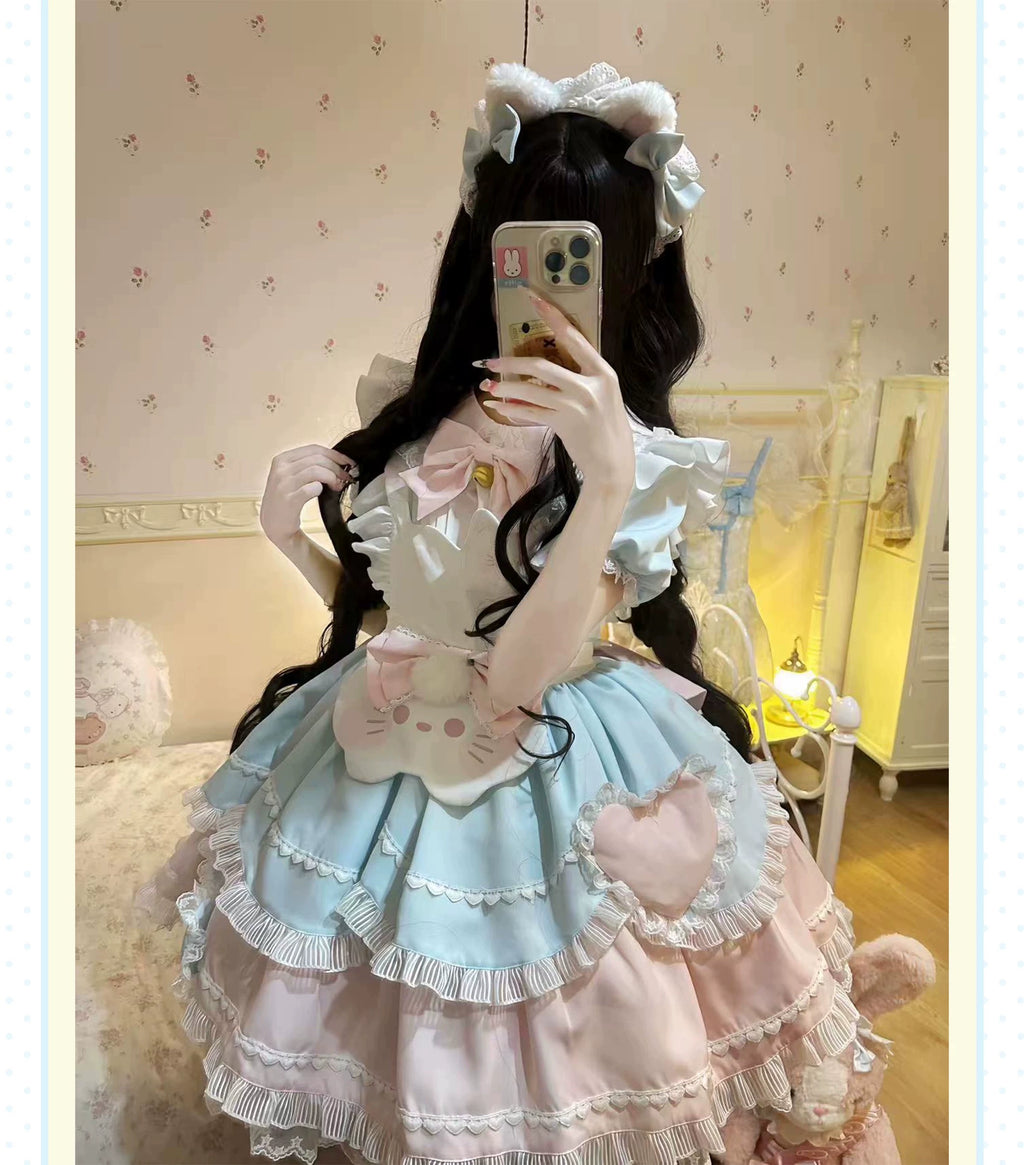 Sweet Tea Meow Lolita OP Dress