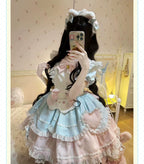Sweet Tea Meow Lolita OP Dress - kawaii-inspired outfit in pastel colors - 21656325
