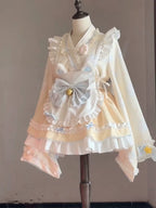 Pastel Bunny Princess Kimono Lolita Dress - kawaii-inspired outfit in pastel colors - 82856415