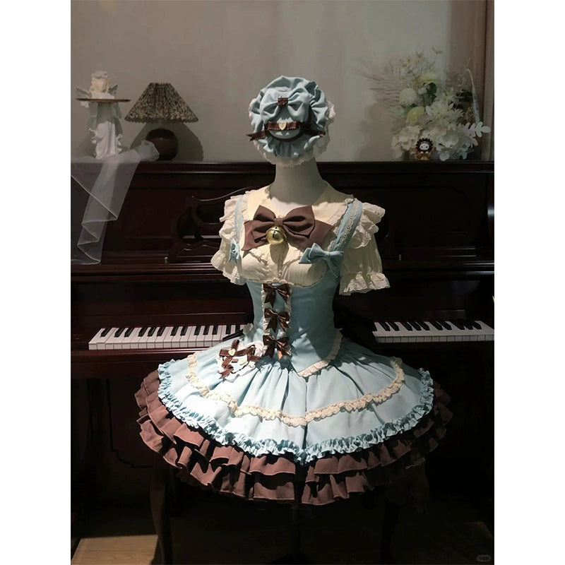 Mint Chocolate Puppy Princess Lolita JSK Set