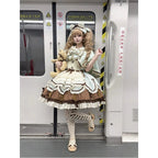 Mint Chocolate Princess Lolita Set - kawaii-inspired outfit in pastel colors - 86925632