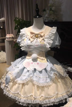 Sweet Tea Meow Lolita OP Dress - kawaii-inspired outfit in pastel colors - 49757940