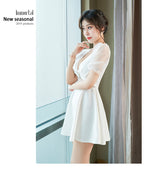 Crystal Bow Mesh Princess Mini Dress - kawaii-inspired outfit in pastel colors - 81921793