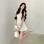 French First-Love Polka Dot Slip Dress - kawaii-inspired outfit in pastel colors - 67853111