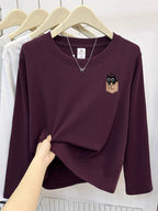 Cute Cat Print Korean Short Sleeve T-Shirt - kawaii-inspired outfit in pastel colors - 45574436