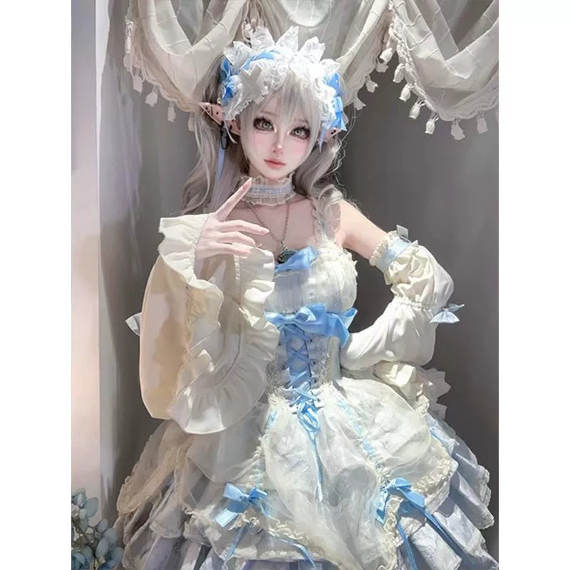 Pastel Lolita Ballet Tutu Dress with Ruffle Layers