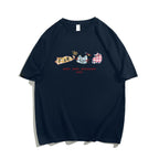 Dopamine Cartoon Cotton Summer T-Shirt - kawaii-inspired outfit in pastel colors - 16311775