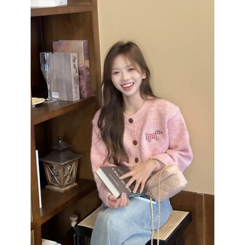 Pink Milk Soft Knit Cardigan Jacket