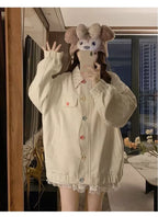 Dopamine Sweet Floral-Lapel Jacket - kawaii-inspired outfit in pastel colors - 76060496