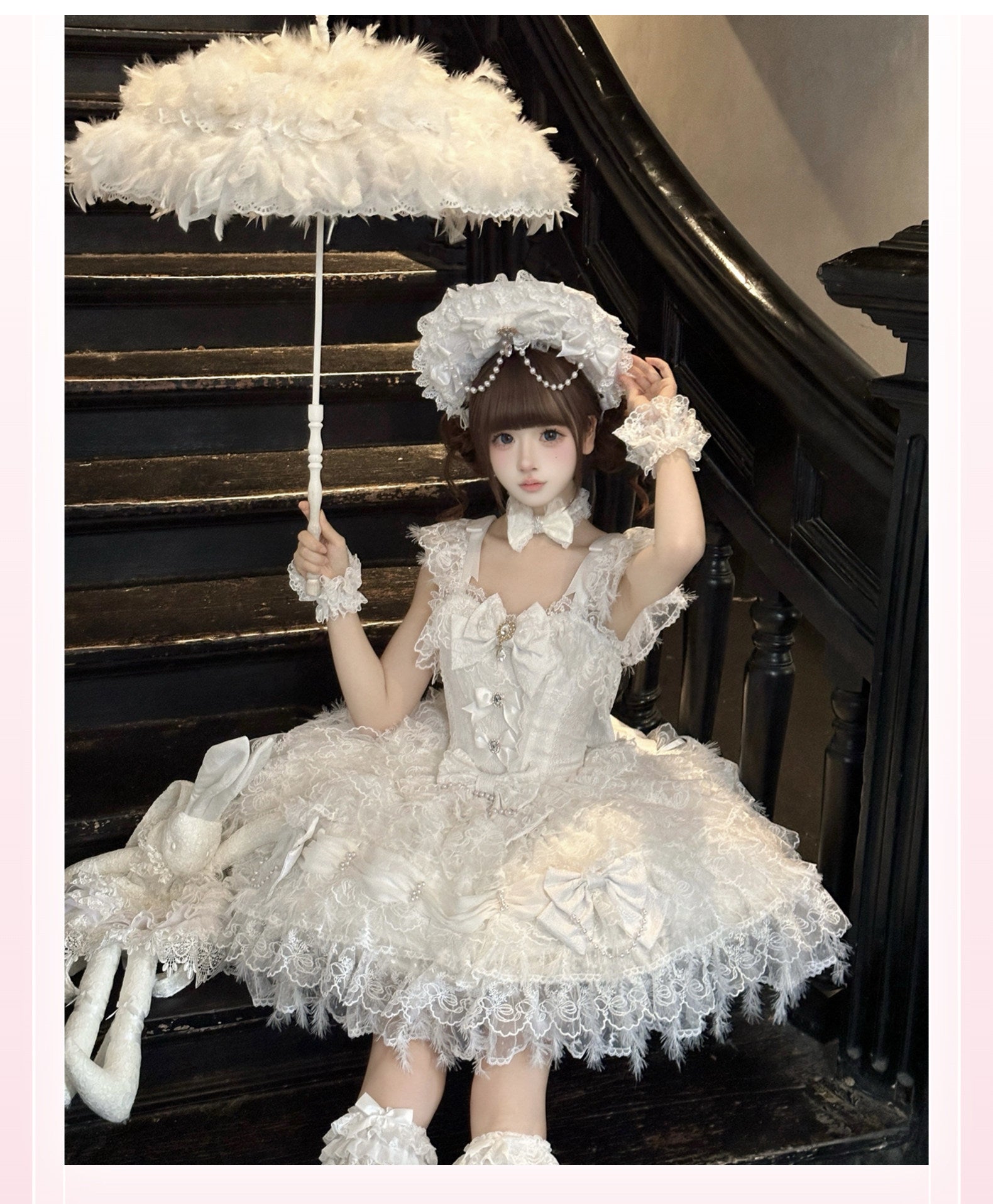 Cloudveil Bridal Doll JSK Lace Dress