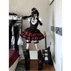 Sweetheart Idol Rock Lolita Costume Set - kawaii-inspired outfit in pastel colors - 86611203