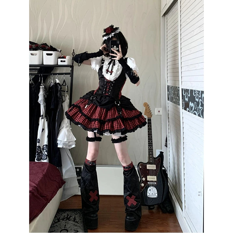 Sweetheart Idol Rock Lolita Costume Set
