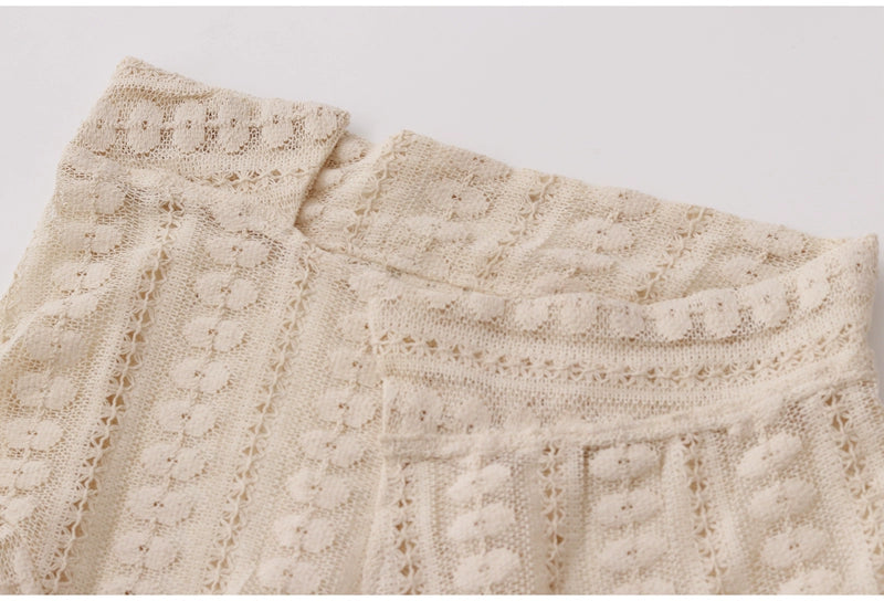 Original homemade forest retro irregular cut-out lace tie versatile layered skirt curtain one-piece meat fart curtain