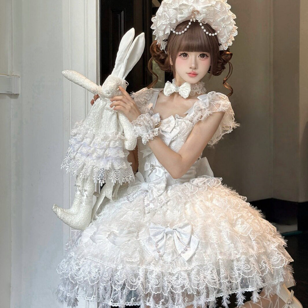 Cloudveil Bridal Doll JSK Lace Dress