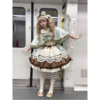 Mint Chocolate Princess Lolita Set - kawaii-inspired outfit in pastel colors - 28847896