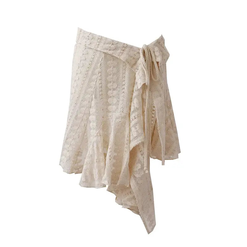 Forest Retro Lace Layered Skirt for soft girl outfit ideas