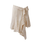 Original homemade forest retro irregular cut-out lace tie versatile layered skirt curtain one-piece meat fart curtain