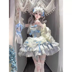 Pastel Lolita Ballet Tutu Dress with Ruffle Layers - kawaii-inspired outfit in pastel colors - 81163941
