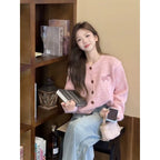 Pink Milk Soft Knit Cardigan Jacket - kawaii-inspired outfit in pastel colors - 69130023