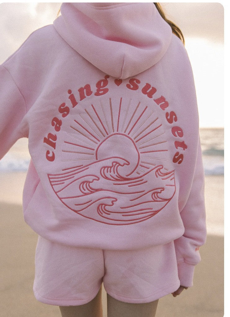 Sunset Wave Pastel Hoodie