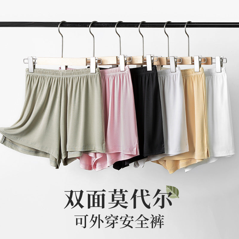 Reversible Modal High-Waisted Safety Shorts - kawaii-inspired outfit in pastel colors - 45211243