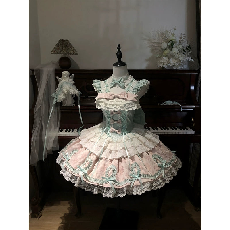 Mint Macaron Princess Lolita JSK Dress