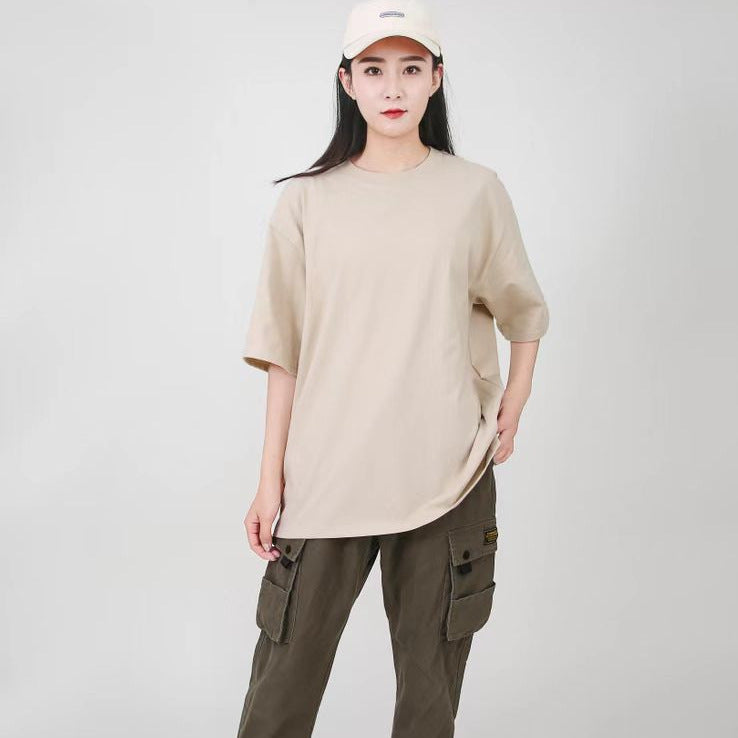 Classic Loose Plus Size Soft Tee - kawaii-inspired outfit in pastel colors - 58294607