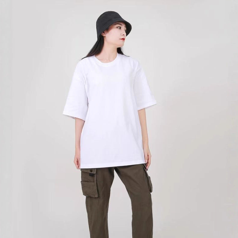 Classic Loose Plus Size Soft Tee - kawaii-inspired outfit in pastel colors - 67258734