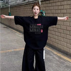 High-Street Graphic Cotton Tee - kawaii-inspired outfit in pastel colors - 7407955