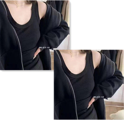 Modal Ribbed Scoop Neck Camisole Top