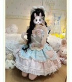Sweet Tea Meow Lolita OP Dress - kawaii-inspired outfit in pastel colors - 17512907