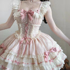 Butterfly Ballet Lolita Cake Dress - kawaii-inspired outfit in pastel colors - 3204815