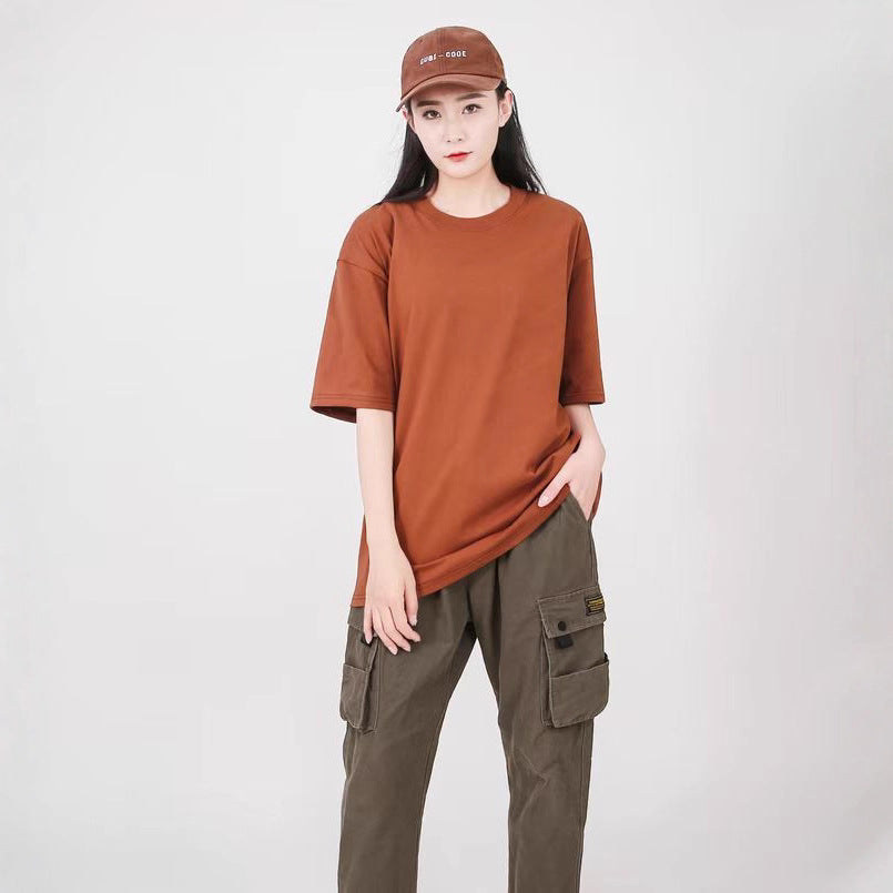 Classic Loose Plus Size Soft Tee - kawaii-inspired outfit in pastel colors - 44934693