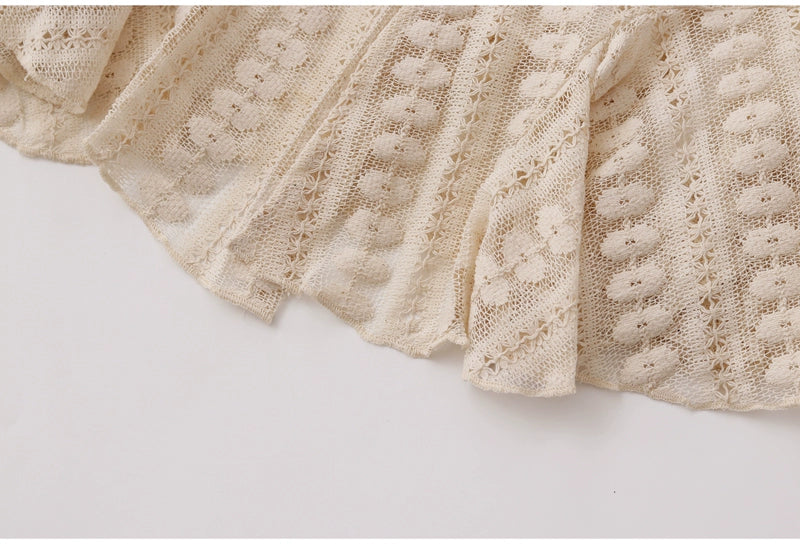 Original homemade forest retro irregular cut-out lace tie versatile layered skirt curtain one-piece meat fart curtain