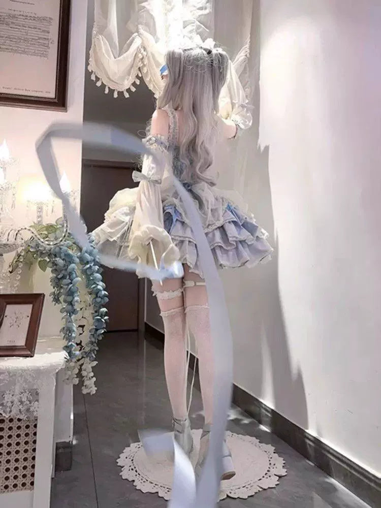 Pastel Lolita Ballet Tutu Dress with Ruffle Layers